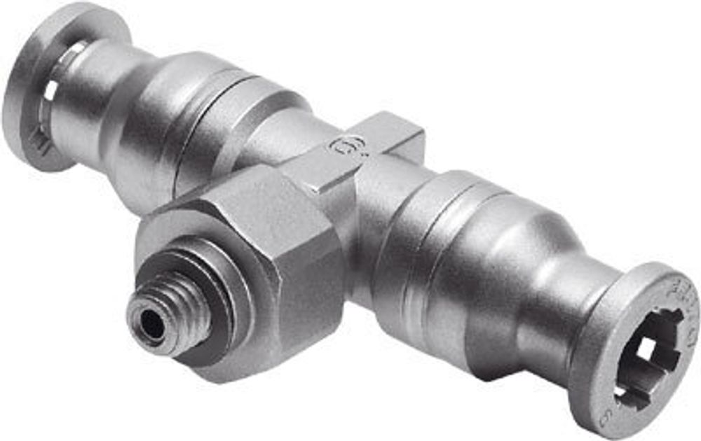 CRQST-M5-6 Тройник с цанговым зажимом и резьбой CRQST-M5-6 Тройник с цанговым зажимом и резьбой
