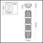 4854/4W ODL_EX Светильник E14 4*40Вт 220В IP20 HALL