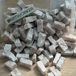 Колотый натуральный камень розово-коричневых оттенков Chocorosa, 350 гр для римской мозаики