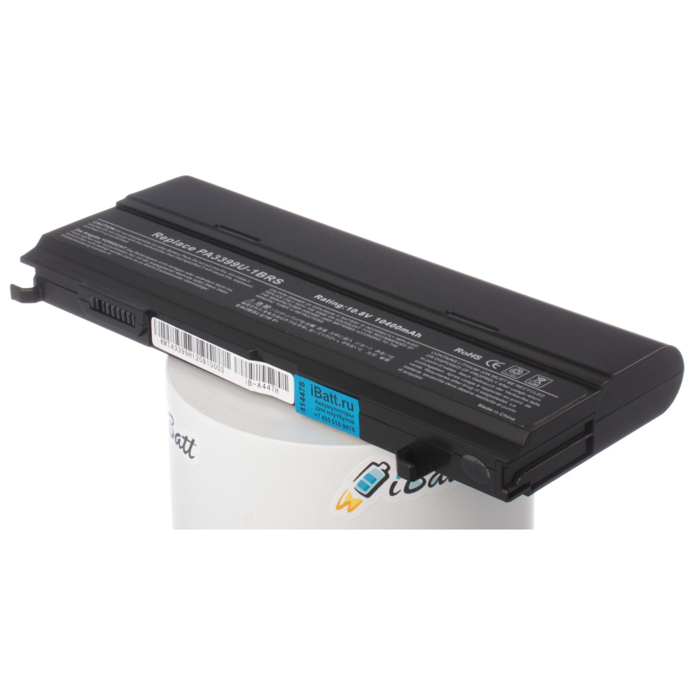 Аккумулятор iBatt 10400mAh, для Satellite M100-165 M110 M115-S3154 M40-237 A100-01Q A100-097 M105-S3041 M40-140 Equium A100