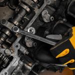 Набор инструментов, 1/2", 1/4", CrV, S2, пластиковый кейс, 64 предмета Denzel