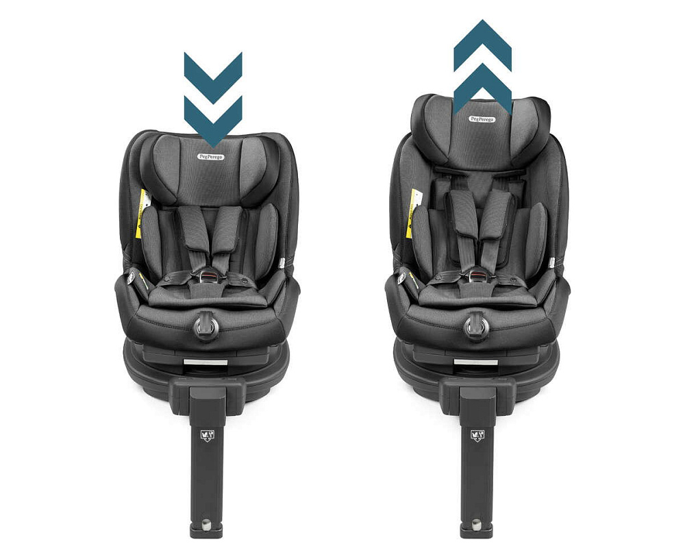 Автокресло Peg Perego Viaggio Giro (9-18 кг) с базой 360 Isofix Crystal Black