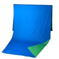 Фон тканевый GreenBean Field 2.4 х 7.0 B/G зеленый/синий хромакей