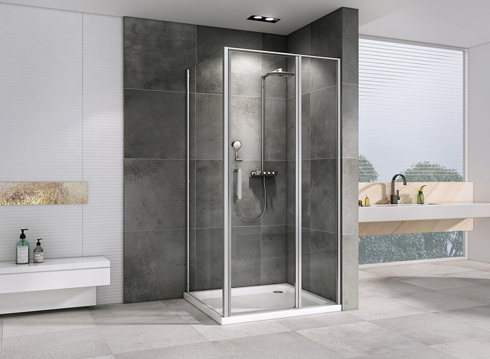 Душевой уголок Abber Sonnenstrand 140х85 AG04140S-S85 профиль Хром стекло прозрачное