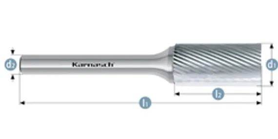 Спиральное сверло LENZ Ø3,2х36/65 мм, HSSE-Co5, DIN 338, 10 шт., арт. LZST-01032