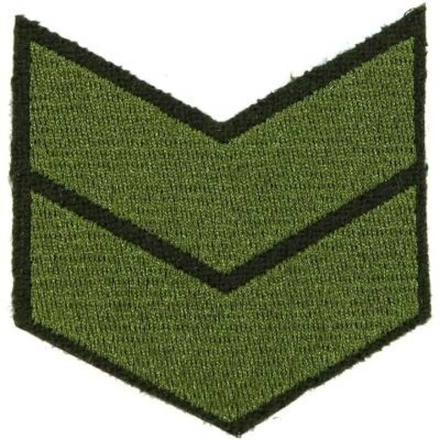 Нашивка за выслугу 10 лет оливковая (на липучке)