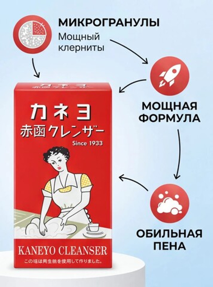 Чистящий порошок для кухни и ванной Kaneyo Cleanser