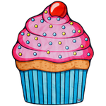 Покрывало пляжное cupcake