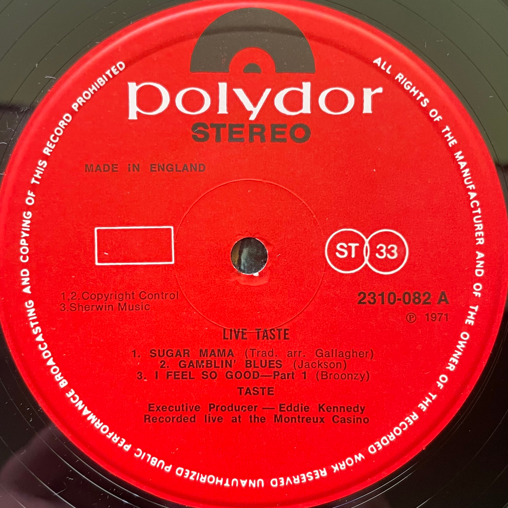 Taste – Live Taste (Англия 1971г.)