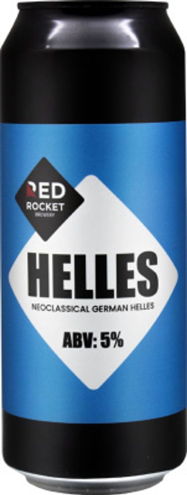 Пиво Рэд Рокет Хеллес / Red Rocket Helles 0.45 - банка