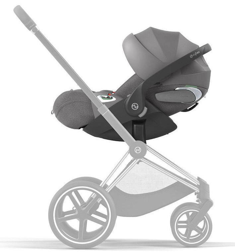 Коляска Cybex Balios S Lux BLK complete Cloud T Mirage Grey Plus 3 в 1 Moon Black с дождевиками