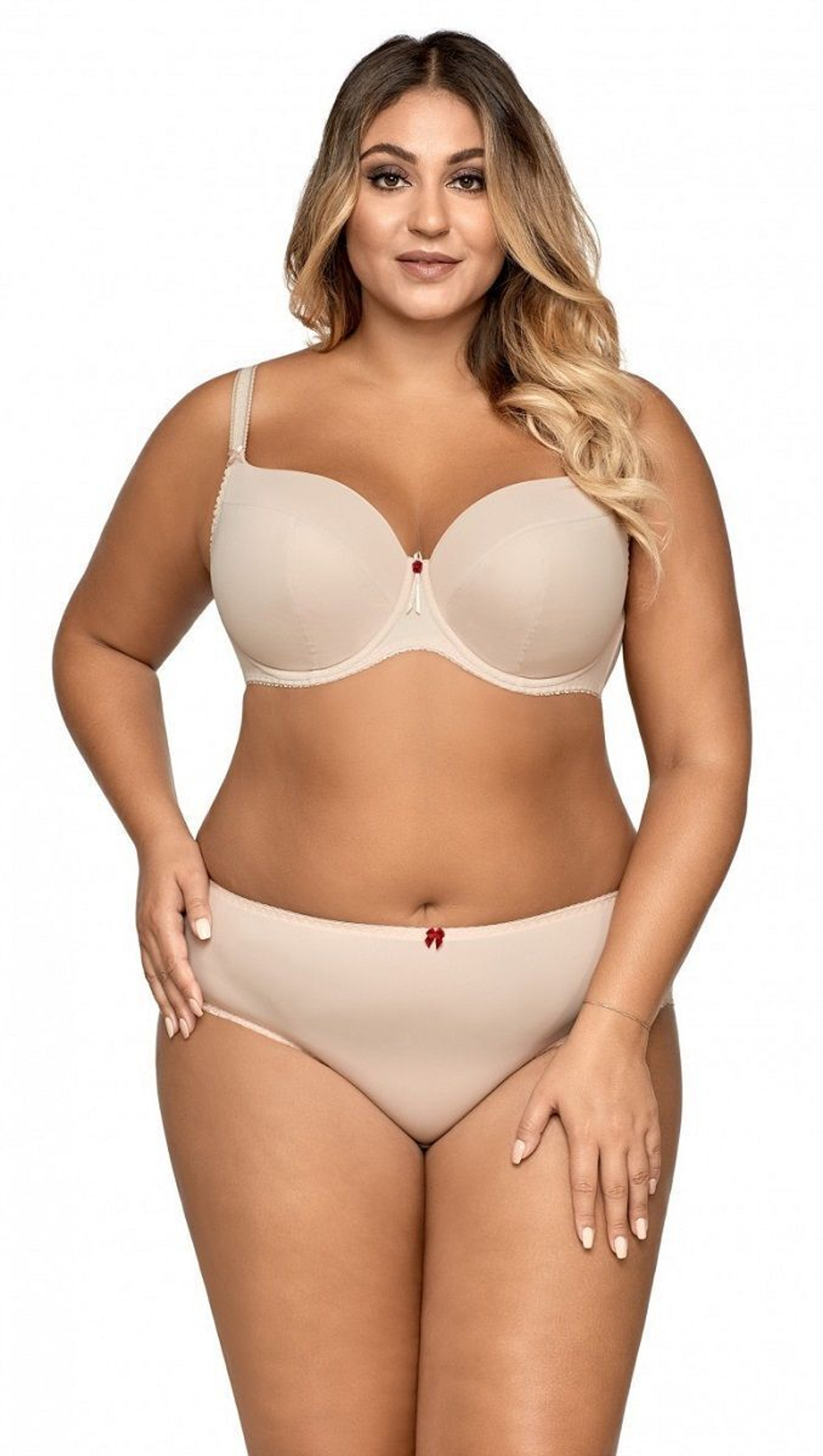 Элегантный бюстгальтер plus size с уплотненными чашками из нежной микрофибры (Размер: 85I) (Цвет: черный)