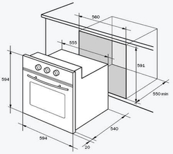 Встраиваемый электрический духовой шкаф DeLonghi DVX 6 PPX