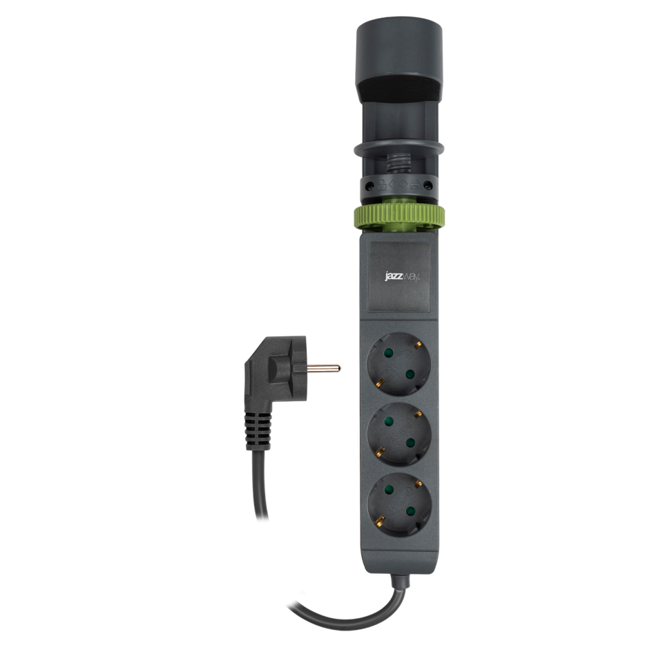 Удлинитель с креплением к столу и USB разъемами ETD-03U-150-gy 3 x 1,5 5059559 JazzWay
