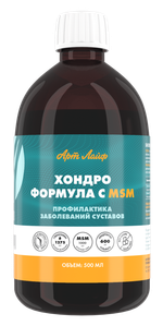 Хондро Формула с MSM, 500 мл Для укрепления суставов и снижения воспаления и боли при тяжелых физических нагрузках