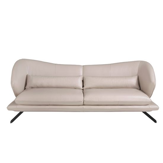 Диван 3-х местный 6146/KF2157-3P-M5652 Angel Cerda кожаный с декоративными подушками