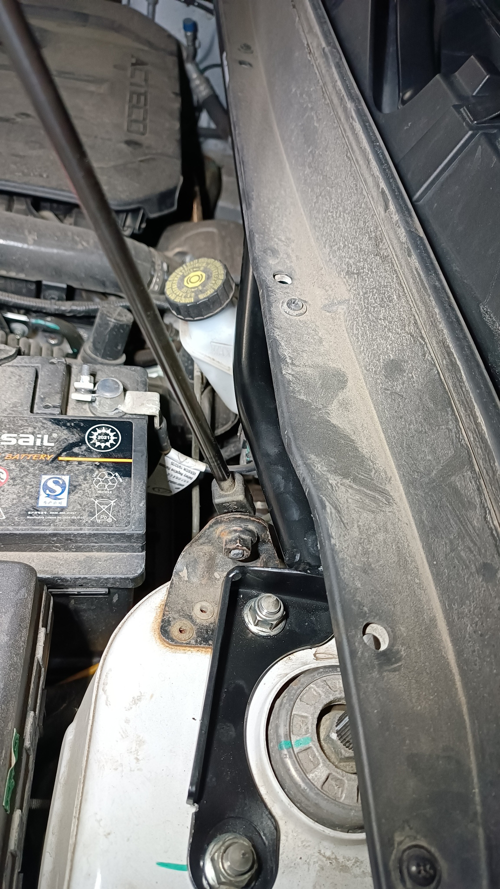 Распорка передних стоек (упоры на стойках) Chery Tiggo 7, 7 Pro Max, 7L, 8, 8 Pro, 8 Pro Max, Exeed LX (ПОД ЗАКАЗ)