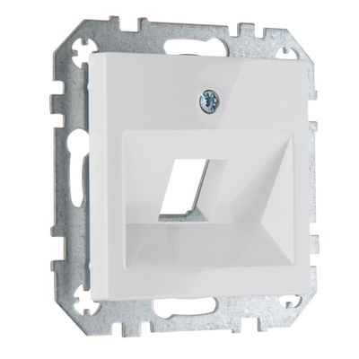 Накладка для телекоммуникационных гнёзд (AMP тип), 1 гнездо LAVERO CLASSIC 1010102001 белая