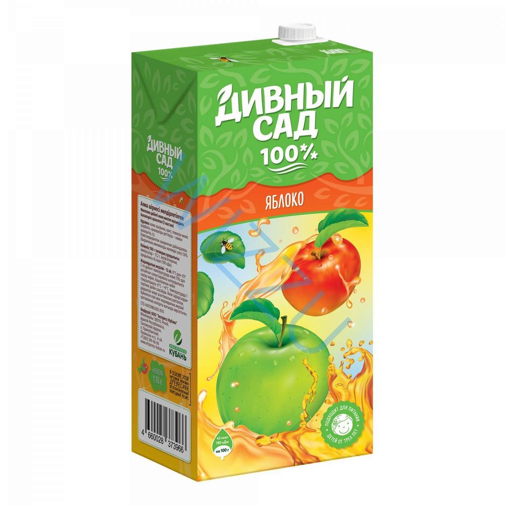 Нектар яблочный Дивный Сад, 1 л