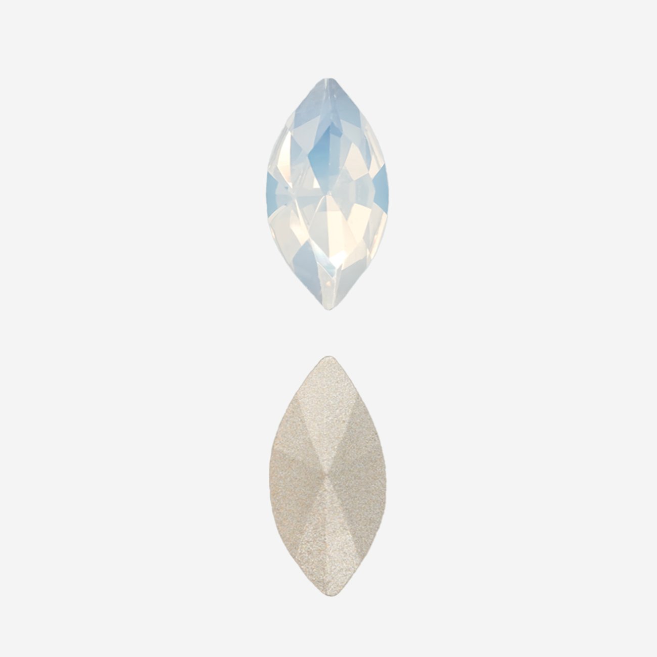 Кристалл Маркиз (Marquise Fancy Stone), оттенок "Белый Опал"/"White Opal", 10*5мм