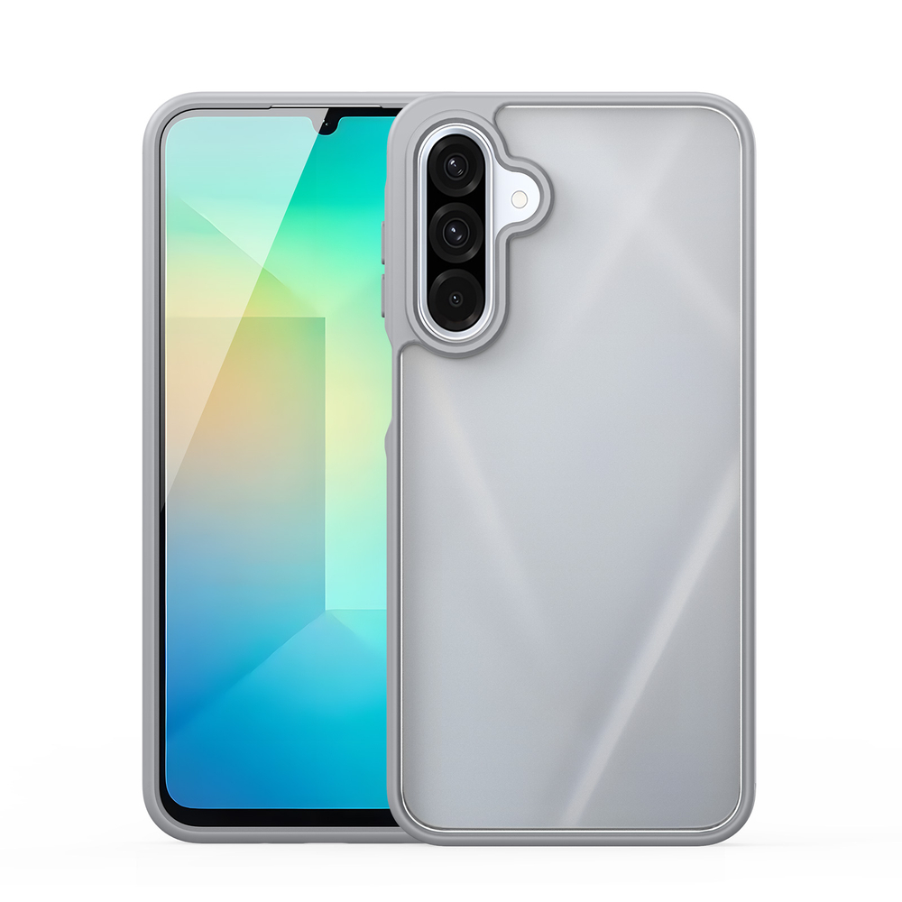 Прозрачный матовый чехол серого цвета для Samsung Galaxy A26 5G, серия Yind Series от Dux Ducis