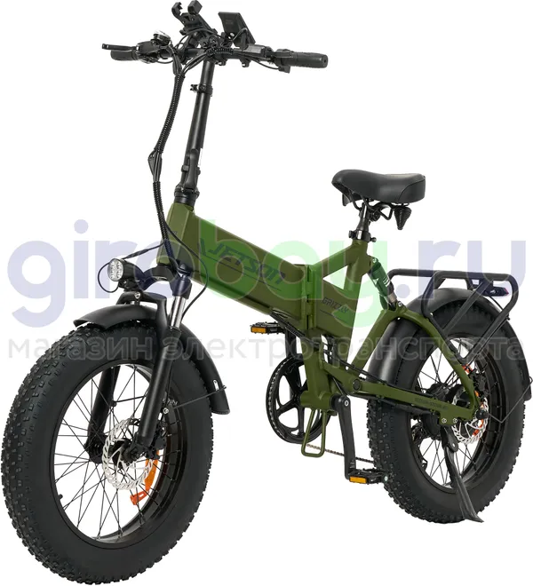 Электровелосипед Jetson GRIZZLY 1200w (48v15ah) - Зелёный фото №1