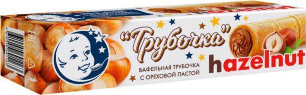 Мини трубочка с ореховой пастой 30гр
