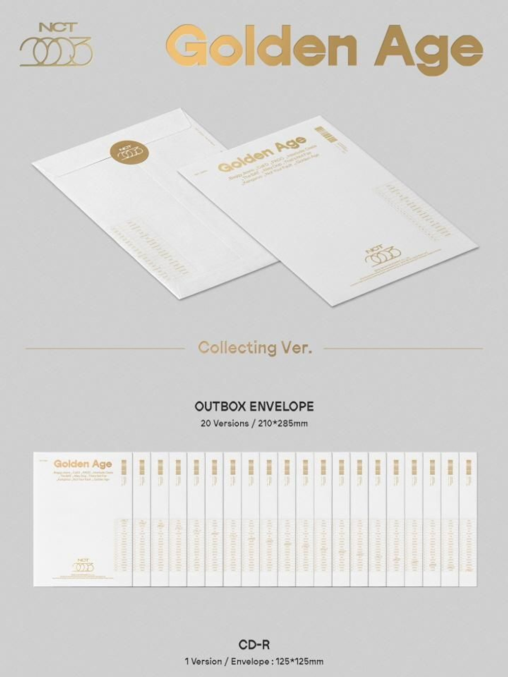 Альбом NCT - Golden Age 4th Album COLLECTING Version 20 Cover SET