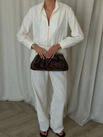Бомбер LINEN beige