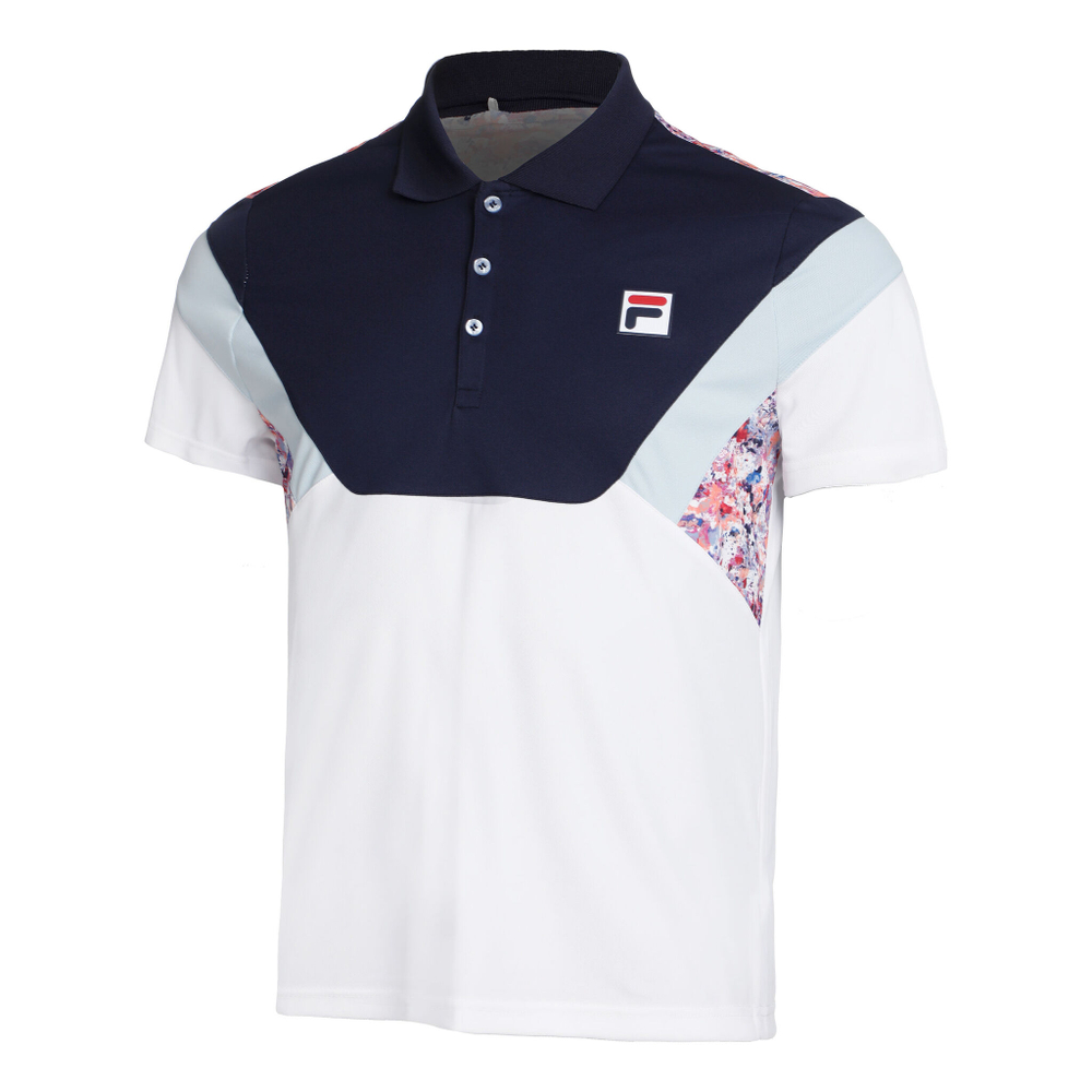 Мужское теннисное поло Fila Adrian Men - Dark Blue, Multicoloured