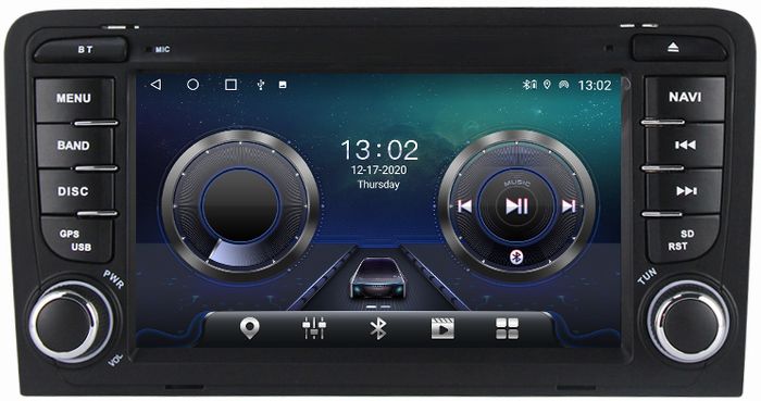 Магнитола для AUDI A3 2003-2012 - Kuberg MKD-7008-S10 Android 12, Быстрая, CarPlay, SIM-слот
