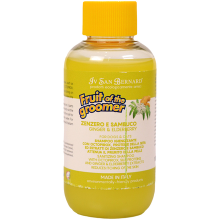 Шампунь Iv San Bernard Fruit of the Groomer Ginger&Elderbery для любого типа шерсти против раздражений и перхоти 100 мл