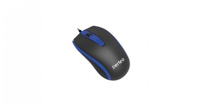 Мышь проводная Perfeo PF-383-OP-B/BL Profil Black/Blue