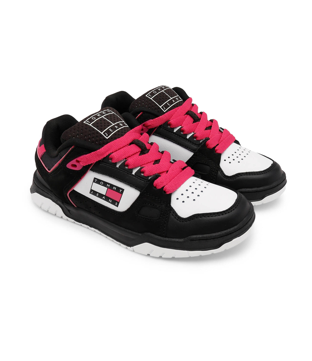 кожаные кроссовки wmn skate low Tommy Jeans - черный(EN0EN02053)