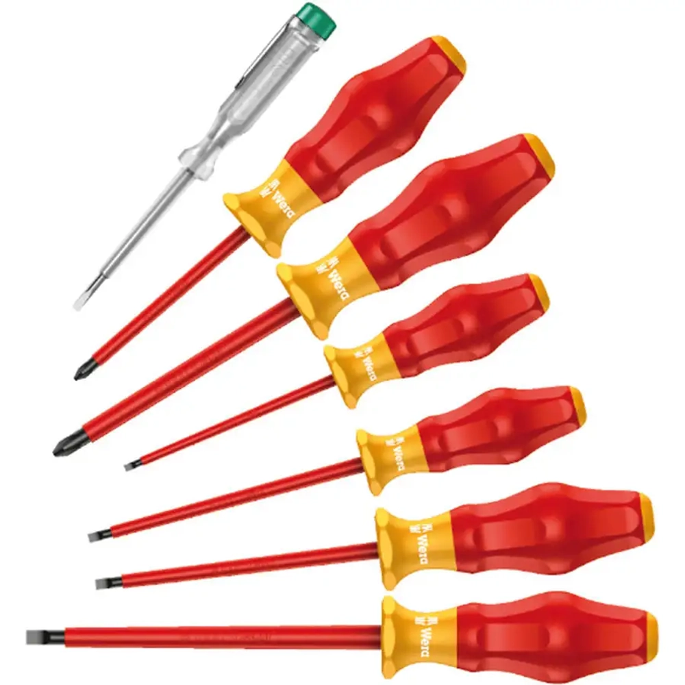 1160i/1165i/7 Набор отверток Kraftform Comfort VDE + индикатор напряжения WERA 05031576001