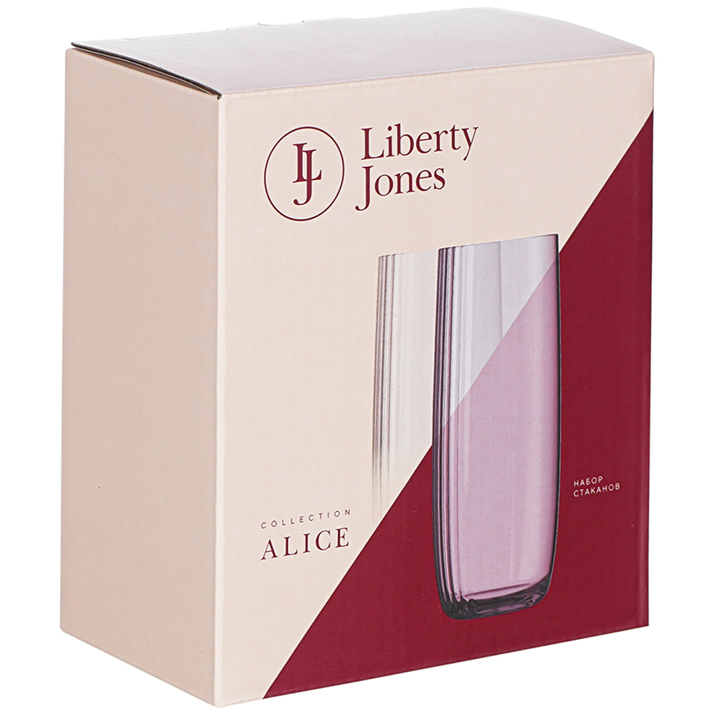 Набор стаканов 2шт 370мл Liberty Jones Alice 370мл золотистый