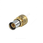 Муфта для МП/PE-X труб латунь пресс Дн 20х1/2" ВР RM109 Giacomini RM109Y037