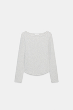 ФУТБОЛКА С ВЫРЕЗОМ «ЛОДОЧКА» — ZARA