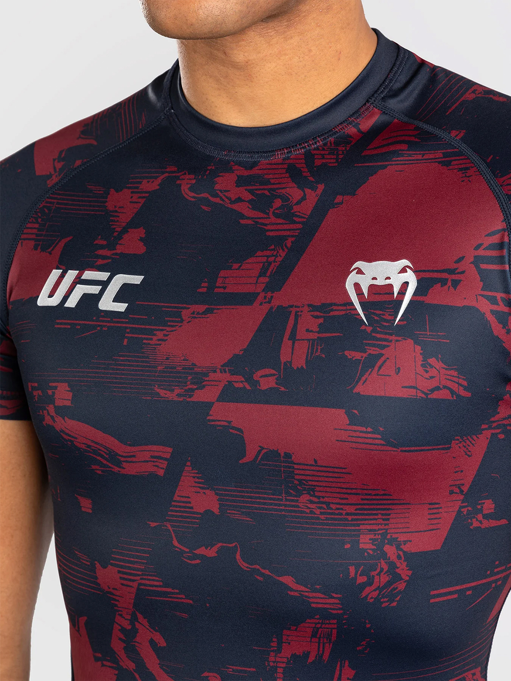 Рашгард Venum UFC Zenith Fight Week Navy Blue/Burgundy/Silver S/S