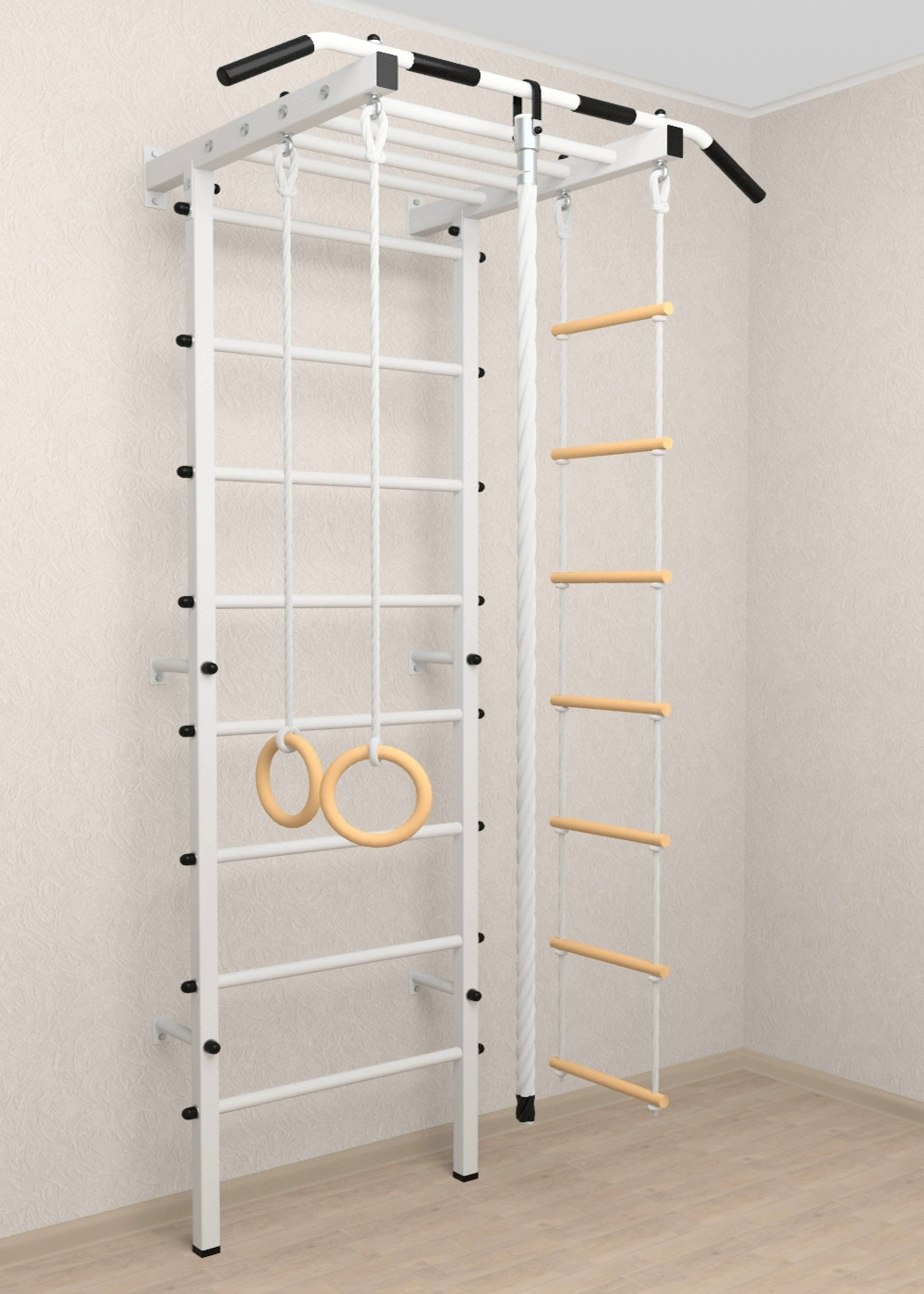 Шведская стенка Sv Pro рукоход 851 (Турник Pro рукоход/Канат/Кольца/Лестница)