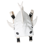 TINYAT PU Leather Backpack Large Unisex Black/White