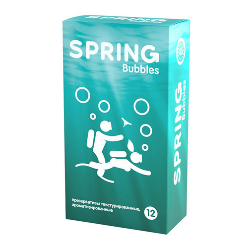 Презервативы с пупырышками Spring Bubbles 12шт