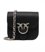 Кожаная сумка через плечо Micro Love Bag Bell Pinko - черный(100049 A14P)