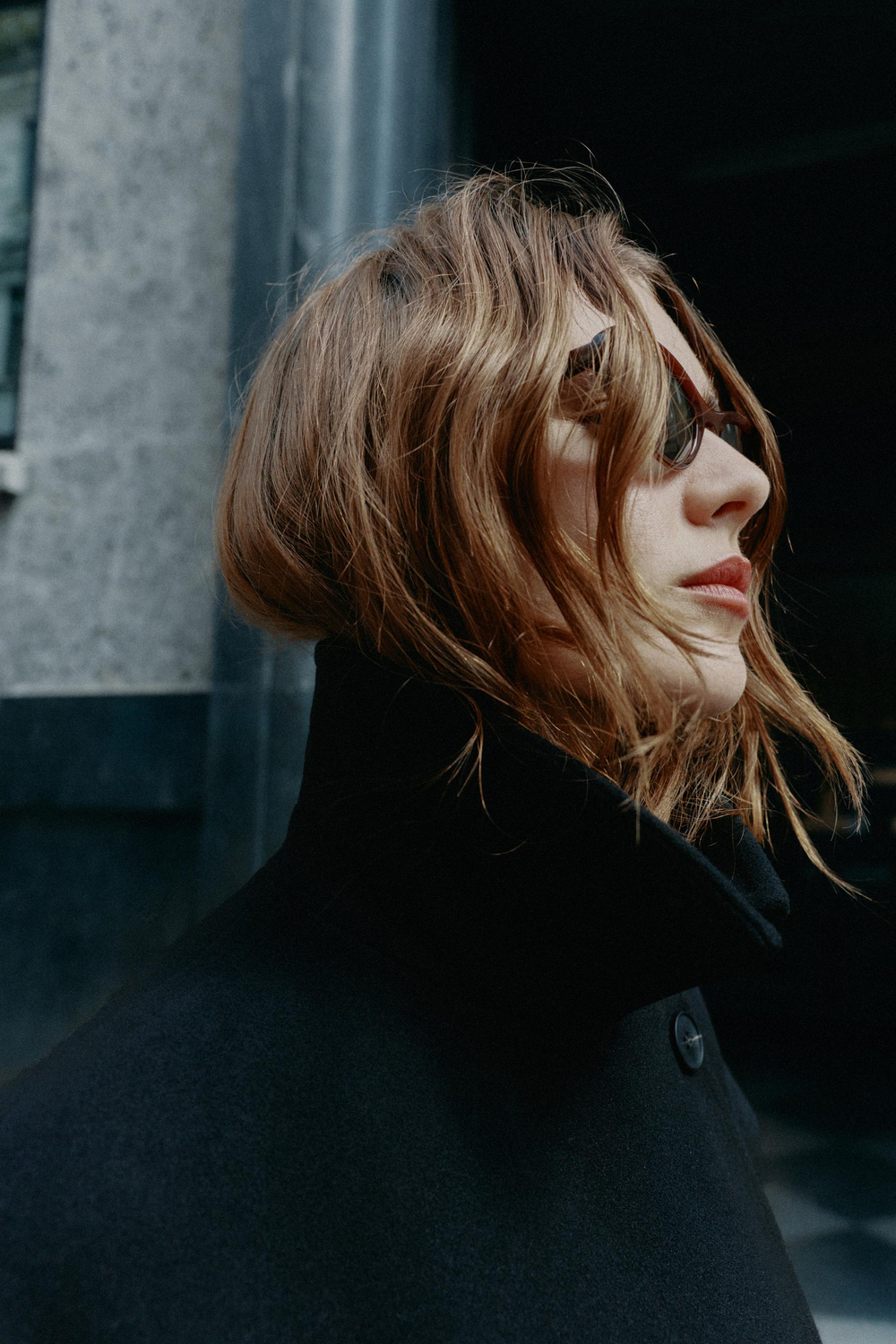 ZARA МЯГКОЕ ПАЛЬТО ОВЕРСАЙЗ, ЧЕРНЫЙ