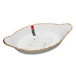 Блюдо овальное 22*11,5 см h3 см 240 мл с ручками Organica Grain P.L. Proff Cuisine [6]