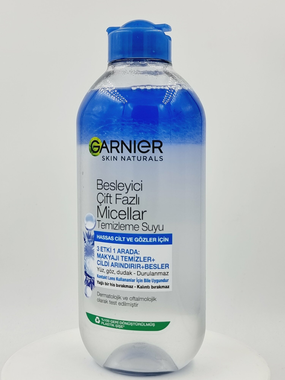 Garnier Мицеллярная двухфазная вода для лица и глаз с экстрактом василька и аргинином, 400 мл ( Франция)