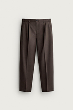 БРЮКИ SLIM FIT СО СКЛАДКАМИ — ZARA