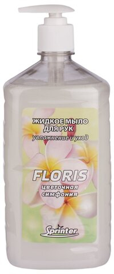Мыло жидкое Спринтер FLORIS 1,0 л. (дозатор-насос)
