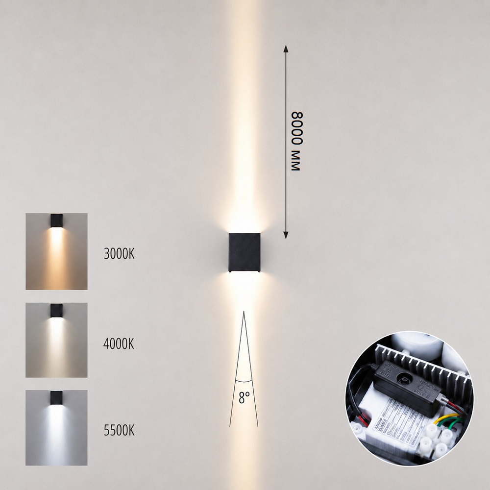 Уличный настенный светодиодный светильник Odeon Light ARROW 7188/10WLP