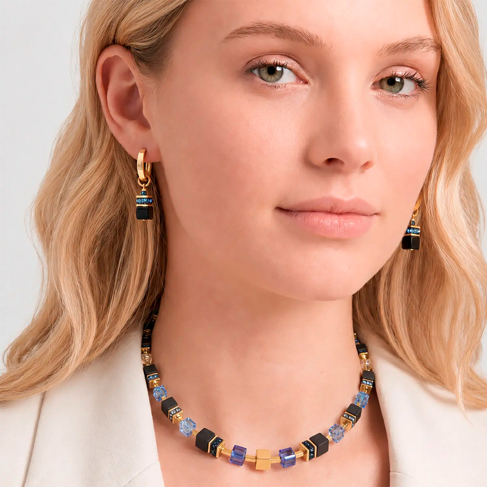 Колье Coeur de Lion Black-Blue 3043/10-1307